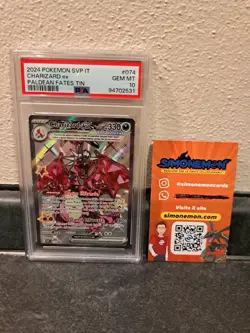 PSA 10 Charizard EX #074 Promo Tin Destino Di Paldea - ITA -low Pop Pokemon - Image 1