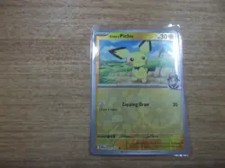 Ethan's Pichu 071/182 NM Reverse Holo 2025 TCG Pokemon Destined Rivals F.P. - Image 1