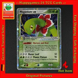 Meganium ex - Pokemon Karte TCG 106/115 Rare Holo ex EX Verborgene Machte /P5 - Image 1