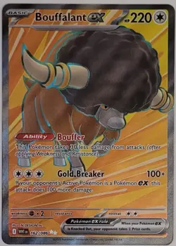 Pokemon TCG - Bouffalant EX 162/086 - SV: White Flare - Holo - Ultra Rare - NM - Image 1