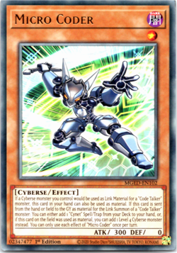 Micro Coder - MGED-EN102 - Rare - 1st Edition - Yugioh - Image 1