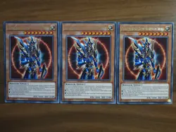 3x Yu-Gi-Oh! TOCH-DE029 Schwarz Glanzender Soldat Gesandter des Anfangs, NM, DE - Image 1