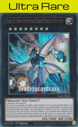 Yu-Gi-Oh! Numero 38 : Espoir Annonciateur Dragon T. Galactique : UR RA02-FR036 - Image 1