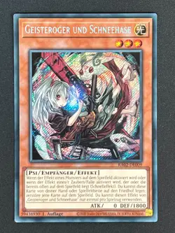 Geisteroger und Schneehase RA02-DE009 Secret Rare Deutsch NM YUGIOH - Image 1