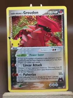 Team Magma's Groudon 9/95 Celebrations: Classic Collection Pokemon Card NM - Image 1