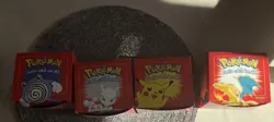 Mewtwo Charizard Polywhirl and Pikachu 24k Gold Cards Burger King Sealed 1999 - Image 1