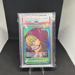 One Piece Card Game TCG Donquixote Rosinante OP05-022 Alt Art Leader PSA 10 - Image 1