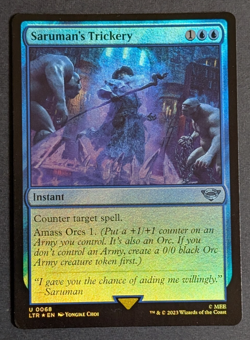 MTG - 1x Saruman's Trickery - NM Foil - Lord of the Rings: Tales of Middle Earth - Image 1