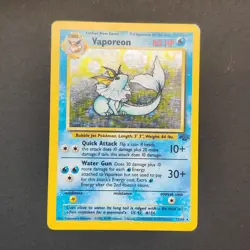 Pokemon TCG Karte - Vaporeon 12/64 Holo Rare - Dschungel Jungle Englisch - Image 3
