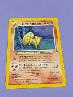Light Ninetales - 50/105 - Uncommon Neo Destiny - Pokemon Card - NM - Image 1