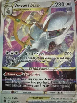 Arceus VSTAR Gold Foil Fan Art?? Card NM - Image 1