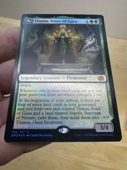 Titania, Voice of Gaea 193/287 Mythic Rare Holo The Brothers' War MTG Card - Image 3