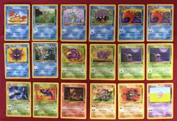 ??Pokemon Base Set 18 Card Lot - Fossil Common Uncommon 1999 WoTC MP - Image 1