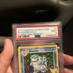 Pokemon Blastoise Holo Card 3/102 25th Anniversary Celebrations PSA 9 - Image 3