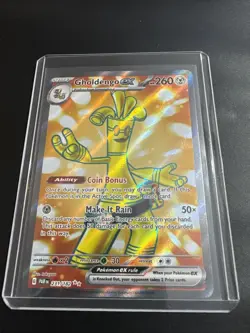 Pokemon TCG Gholdengo EX 231/182SV04 Paradox Rift Full Art Ultra Rare Holo Card - Image 1