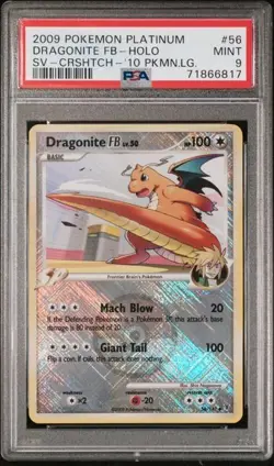 Dragonite FB 56/147 Supreme Victors League Crosshatch Promo Pokemon Card PSA 9 - Image 1
