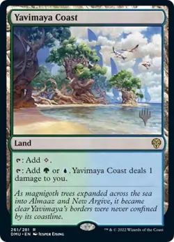 Yavimaya Coast -Foil Light Play MTG Promo Pack: Dominaria United - Image 1