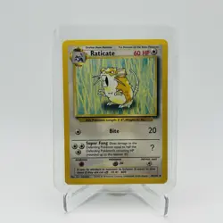 Raticate - 40/102 - Pokemon Base Set Unlimited uncommon Card WOTC VLP - Image 1