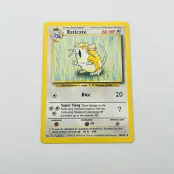 Raticate - 40/102 - Pokemon Base Set Unlimited uncommon Card WOTC VLP - Image 2