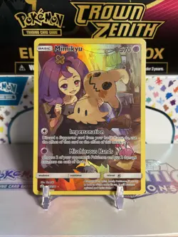 Pokemon Mimikyu TCG Sun & Moon Cosmic Eclipse Holo Card 245/236 Secret Rare - Image 1