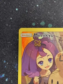 Pokemon Mimikyu TCG Sun & Moon Cosmic Eclipse Holo Card 245/236 Secret Rare - Image 4