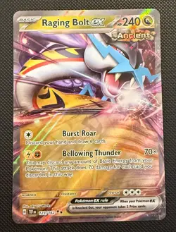 Pokemon TCG Raging Bolt EX 123/162 Temporal Forces Double Rare Holo Card - Image 1