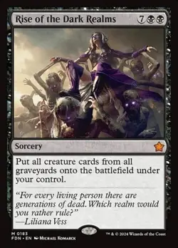 Rise of the Dark Realms MTG Foundations FDN M 0183 Regular Mythic NM - Image 1