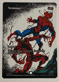 Terminate (MAR 040) MTG Spider-Man Marvel Universe - NM - Mythic - Image 2