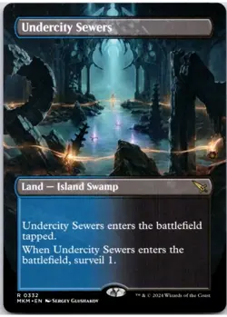 1x MTG Undercity Sewers (Borderless) Karlov Manor Rare! NM Mint! Ships Fast! - Image 1