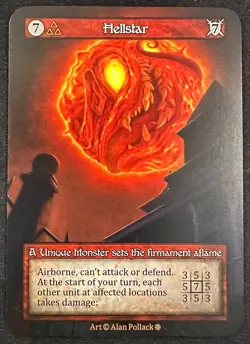 HELLSTAR SORCERY CONTESTED REALM GOTHIC UNIQUE MONSTER SP! - Image 1