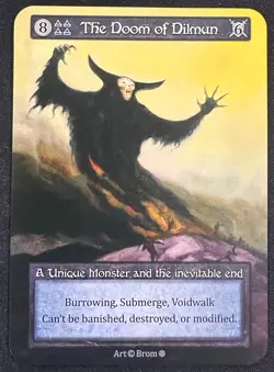 THE DOOM OF DILMUN SORCERY CONTESTED REALM GOTHIC UNIQUE MONSTER SP! - Image 1