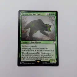 Rampaging Yao Guai MTG Rare Magic: The Gathering Fallout Commander Bear Mutant - Image 1