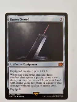 Buster Sword - M0255 - Regular - NM - Final Fantasy Magic the Gathering - Image 1