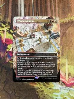Windcrag Siege Borderless Tarkir: Dragonstorm NM MTG - Image 1