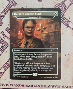 MTG Dwight's Weapon Stash Steelshaper's Gift The Office Secret Lair NM - Image 1