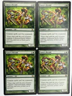 MTG 4X Gaea's Herald X4 Core Set 10th & Duels of the Planeswalkers Magic - LP/PL - Image 1