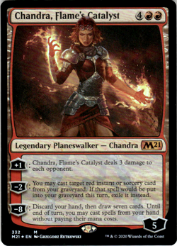 Chandra, Flame's Catalyst M Core Set 2021 332 NM Foil - Image 1