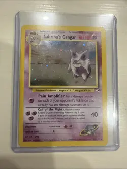 2000 Pokemon Gym Heroes Sabrina's Gengar Holo #14/132 - Image 1