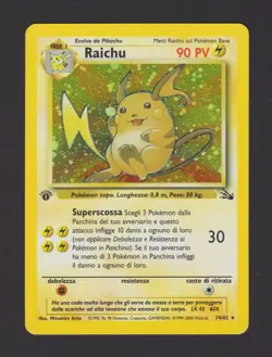 Raichu Holo 1ª Edizione Fossil 14/62 ITA - Carta Pokemon Rara Olografica - Image 1