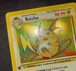 Raichu Holo 1ª Edizione Fossil 14/62 ITA - Carta Pokemon Rara Olografica - Image 2