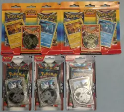 5x Pokemon 2 Pack Blister Pack Lot Sword & Shield, Scarlet & Violet Packs - TCG - Image 1