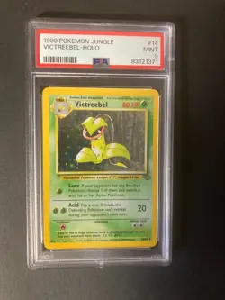 Pokemon TCG Victreebel 14/64 Vintage 1999 WOTC Jungle Set Holo PSA 9 Mint - Image 1