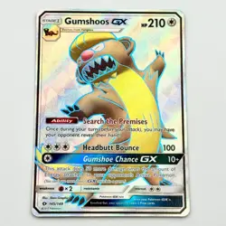 Gumshoos GX 145/149 Near MINT Pokemon TCG Sun & Moon 2017 Full Art Holo - Image 1