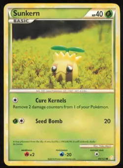 Sunkern 85/123 Pokemon HG & SS Common Non Holo NM/MINT 2010 LP - Image 1