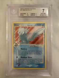 Gold Star Mew EX Dragon Frontiers #101 Holo 2006 Pokemon BGS 7 NM - Image 4