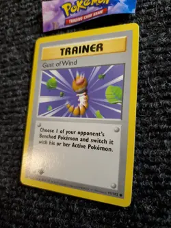 Pokemon TCG Gust of Wind Base Set 93/102 Shadowless 1st Edition NM - Image 2