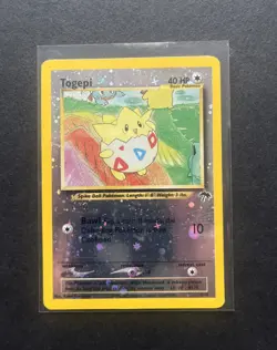 Pokemon TCG Togepi Reverse Holo Southern Islands Promo 1996 LP - Image 1