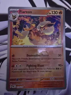 Pokemon TCG - Flareon (Master Ball Pattern) - SV: Prismatic Evolutions (PRE) 013 - Image 1