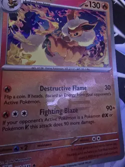 Pokemon TCG - Flareon (Master Ball Pattern) - SV: Prismatic Evolutions (PRE) 013 - Image 2