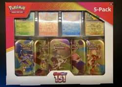 2x Pokemon TCG: 151 Mini Tins 5-Pack Costco Bundle LOT - FACTORY SEALED - Image 3